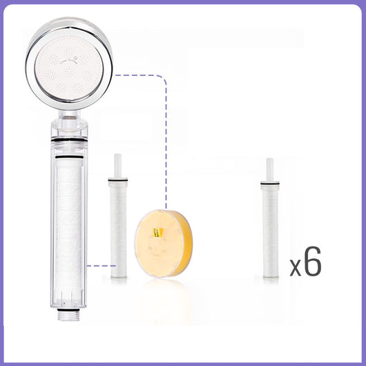 Cabezal de Ducha con Filtro Vitamina C y Desclorador de Agua Suave - Image 25
