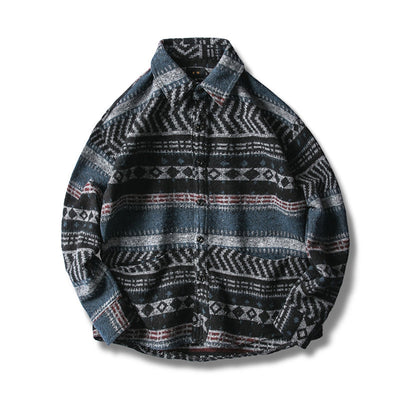 Camisa y Chaqueta de Lana Étnica - Image 4