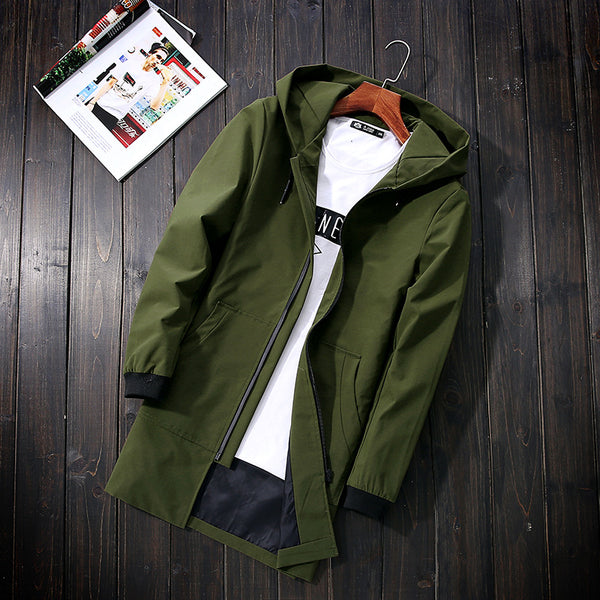 Chaqueta Cortaviento Ligera con Capucha para Hombre