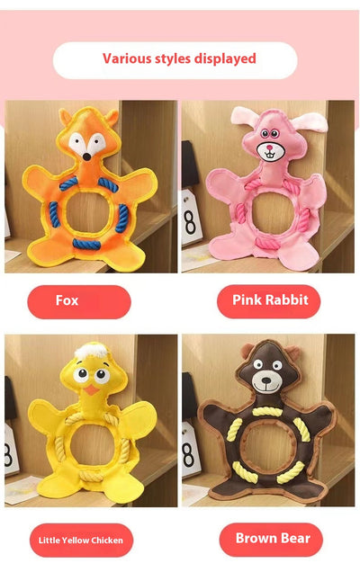 Juguete de Peluche para Perros y Gatos - Hueso Resistente a Mordidas con Sonido - Image 23