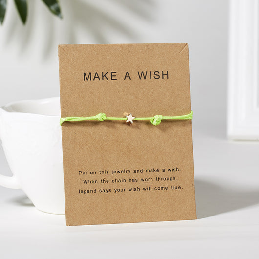 Pulsera Ajustable con Estrella de Cinco Puntas Tejida - Image 27