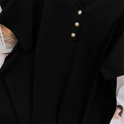 Blusa Talla Grande Escote V Suelta Efecto Adelgazante - Image 20