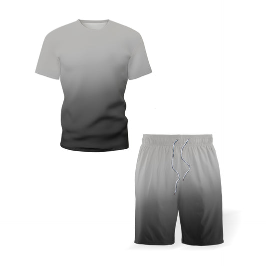 Conjunto Deportivo Casual para Hombre con Sudadera con Capucha y Camiseta Manga Corta - Image 2