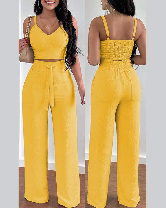 Conjunto de Dos Piezas con Tirantes para Mujer - Moda Elegante - Image 19