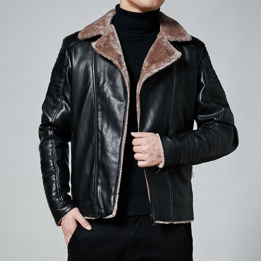 Chaqueta Slim Fit con Solapa y Forro de Terciopelo Acolchado - Image 11