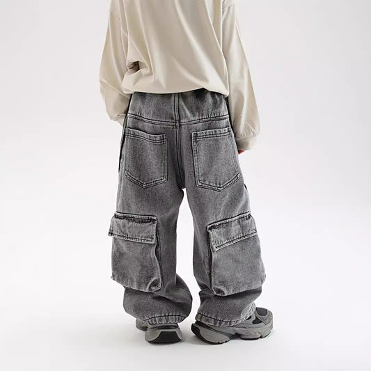 Pantalones Vaqueros Acolchados para Niños - Otoño e Invierno