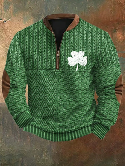 Sudadera con Cierre Estampado 3D Digital para Hombre - Primavera y Otoño - Image 19