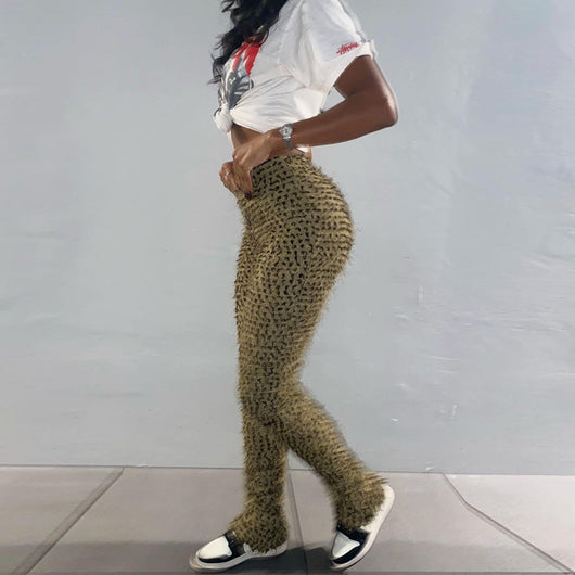Pantalones Casuales de Pierna Recta con Efecto Levanta Cadera - Image 5