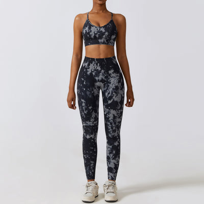 Traje de Yoga Estampado Camuflaje sin Costuras - Image 9