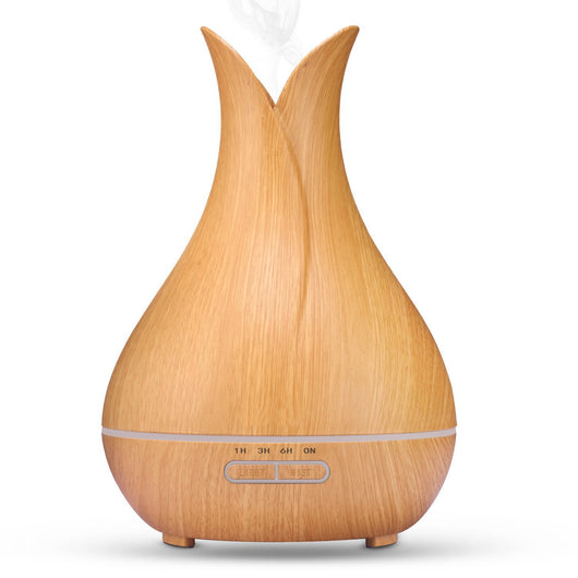 Difusor Humidificador Aromático con Luz LED y Diseño en Madera - Image 3