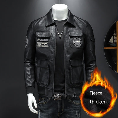 Abrigo de Cuero para Hombre Otoño Invierno - Corte Slim Elegante - Image 8