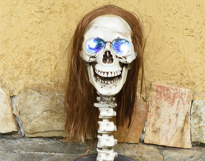 Decoración de Calavera y Tumba para Casa Embrujada - Props Halloween - Image 13
