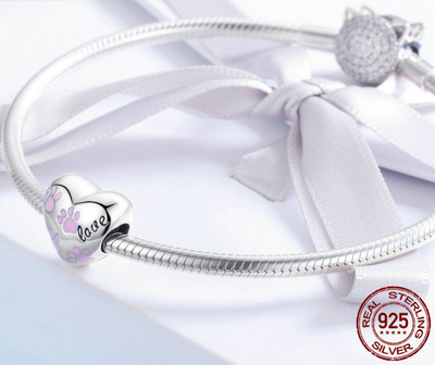 Dije de Plata S925 con Huella de Mascota Personalizada - Image 3