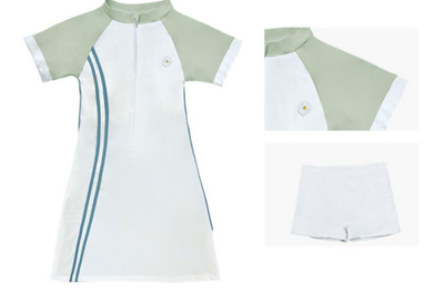 Traje de Baño Deportivo para Mujer con Manga Corta - Image 11