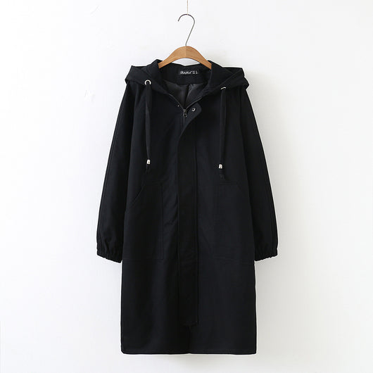 Abrigo Largo Impermeable con Capucha - Estilo Casual y Versátil - Image 22
