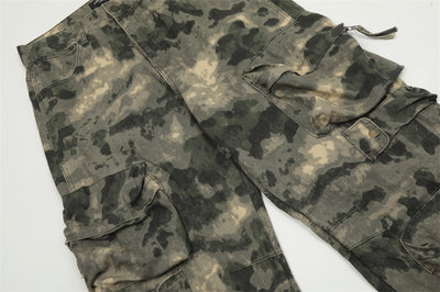 Pantalones de Trabajo Camuflaje Tie-dye Multi-bolsillos para Montaña - Image 33