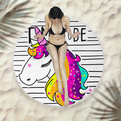 Toalla Redonda de Playa con Flecos Premium - Image 15