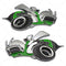 Par Verde Plateado Talla Grande