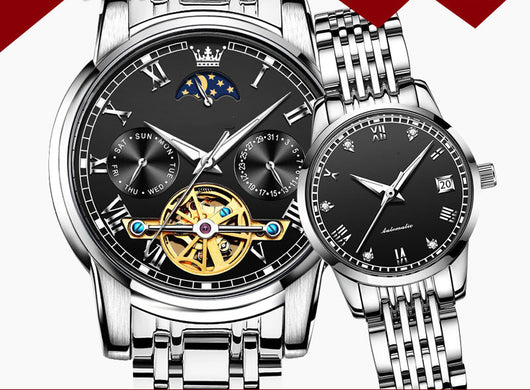 Pareja de Relojes Mecánicos Automáticos Sincronizados - Image 11