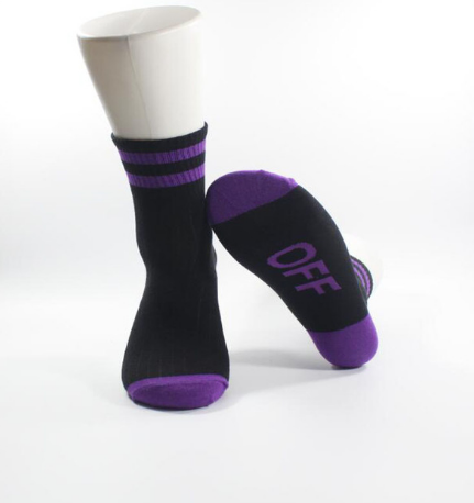 Calcetines Deportivos a Rayas de Algodón Tubo Alto - Image 6