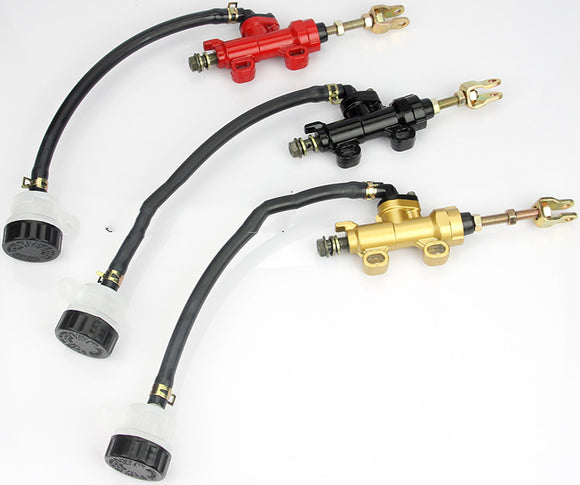 Motorcycle Rear Brake Master Cylinder with Integrated Reservoir