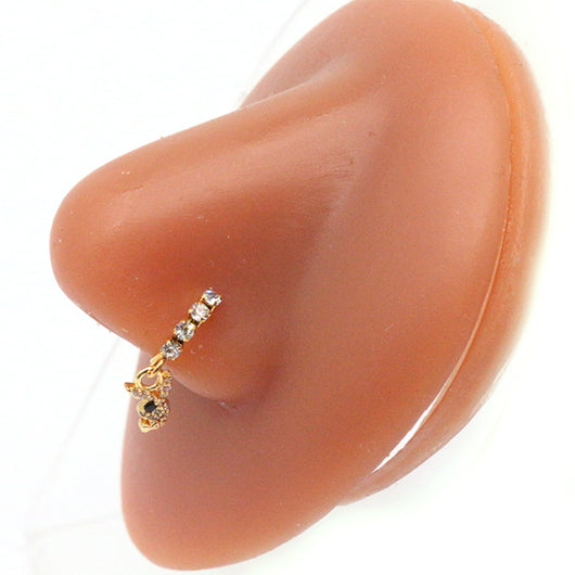 Aro Piercing Nasal Bisagra Mariposa con Zirconia - Tabique Elegante - Image 15