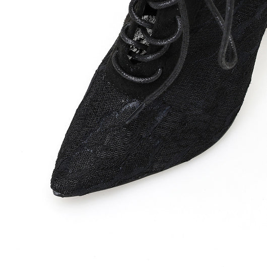 Sandalias de Tacón Alto Estilo Europeo con Malla Transpirable - Image 3