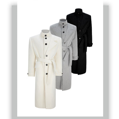 Abrigo Trench de Alpaca con Cintura Ajustable - Image 2