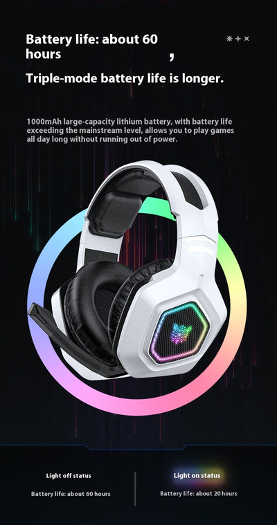 Auriculares Gaming Inalámbricos Bluetooth con RGB Luminoso - Image 18