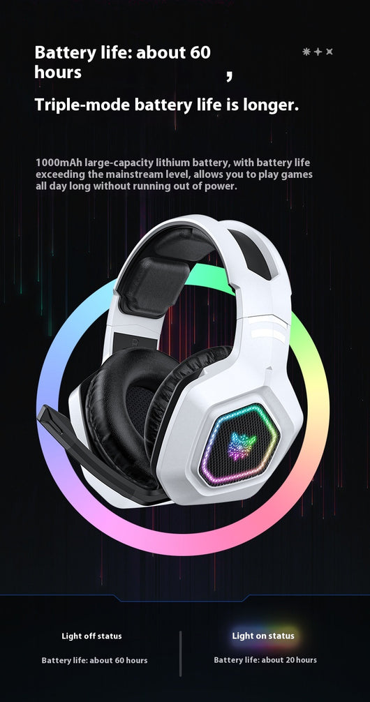 Auriculares Gaming Inalámbricos Bluetooth con RGB Luminoso - Image 18