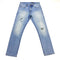 Jeans Rectos Sueltos con Borde Deshilachado - Estilo Casual Moderno para Hombre