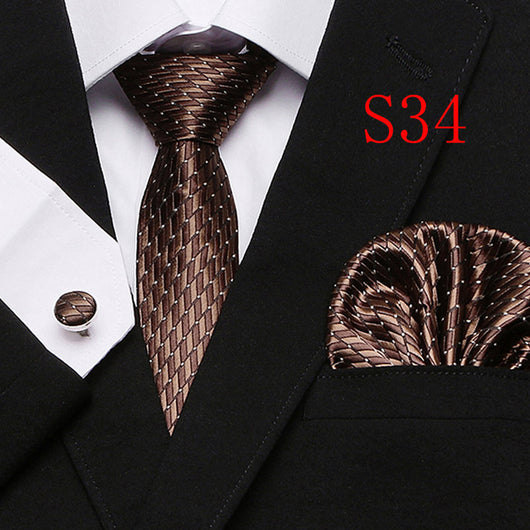 Traje de Tres Piezas Paisley Estilo Europeo y Americano - Image 38