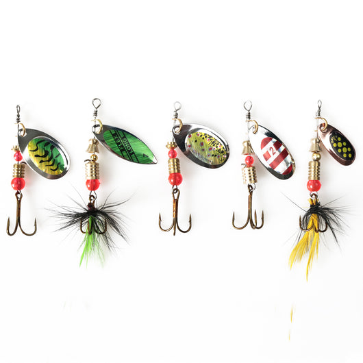 Set de 10 Señuelos con Lentejuelas Giratorias para Pesca - Image 4