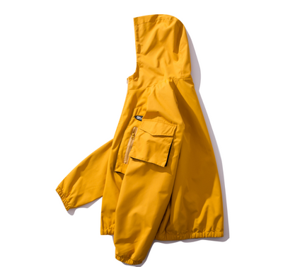 Chaqueta Cortavientos con Capucha y Bolsillos de Herramientas - Image 10