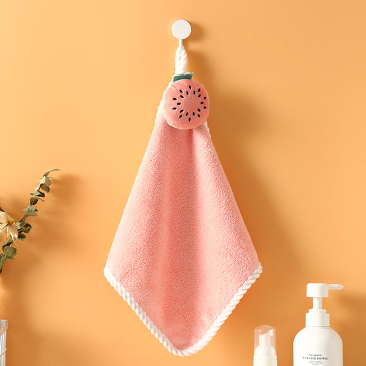 Toalla de Mano de Felpa Coral Gruesa con Diseño Lollipop - Image 10