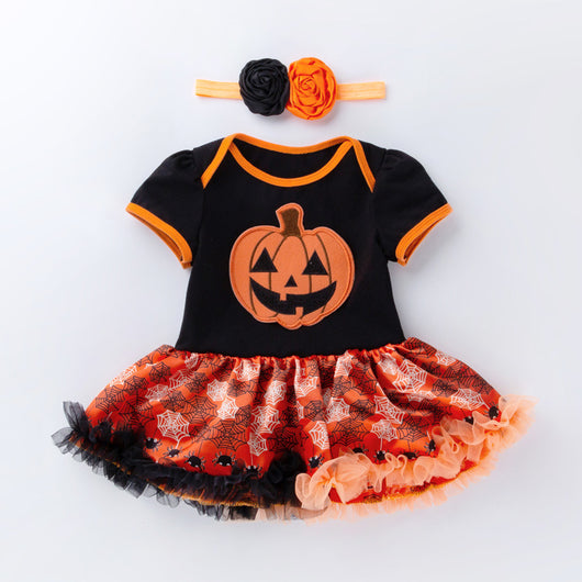 Mono Corto Temática Halloween con Calabaza