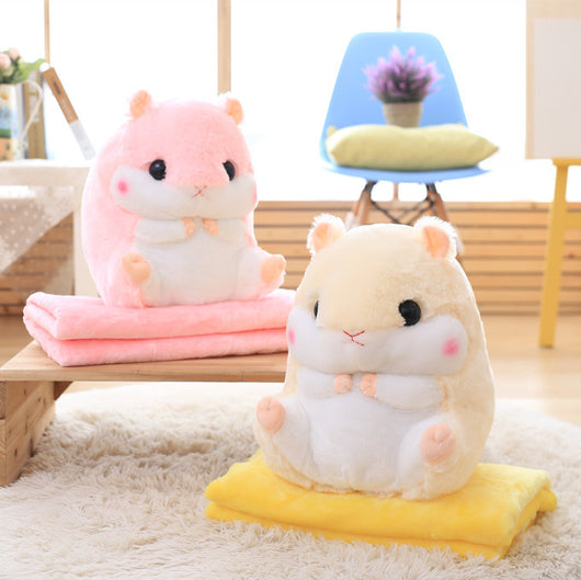 Almohada Manta Multifuncional Hámster - Cojín Térmico 2 en 1 para Auto y Hogar - Image 5