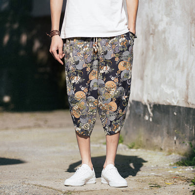 Pantalones Cropped Retro Holgados Talla Grande - Image 20