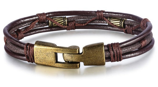 Pulsera de Cuero Trenzado Estilo Vintage para Hombre - Image 13