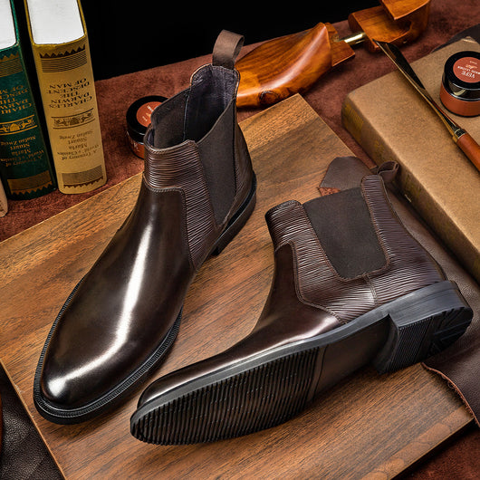 Botas de Cuero para Hombre Estilo Coreano Premium - Image 14