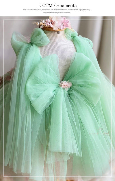 Vestido Infantil con Falda de Tul y Moño - Image 11