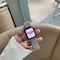 Watch With Magnetic Milan Stainless Steel Iwatch123456se Generation Men's And Women's Tide Light gray 38mm