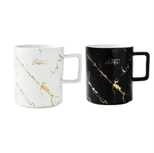 Taza de Mármol Estilo Nórdico para Café y Bebidas