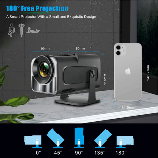 Mini Proyector HY320 720P con Sistema Android - Image 9