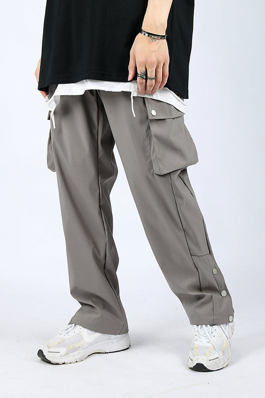 Pantalones Casuales Holgados Harajuku con Múltiples Bolsillos para Hombre - Image 10