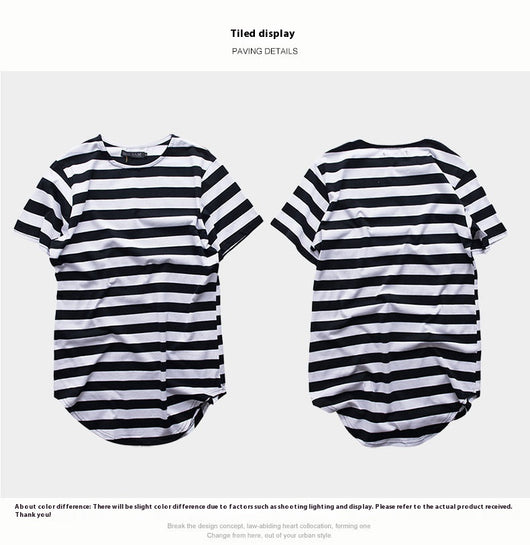 Playera Unisex de Rayas Cuello Redondo Largo - Estilo Mar y Alma - Image 16