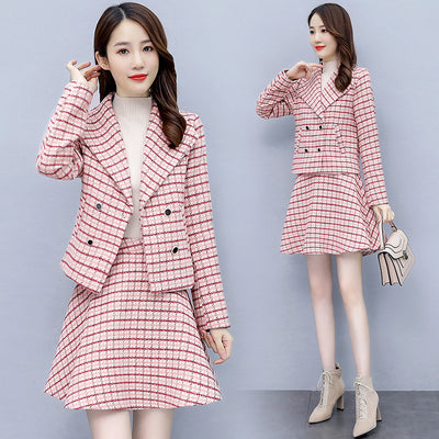 Conjunto de Falda Elegante Estilo Occidental Dos Piezas