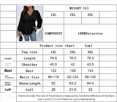 Blusa Slim con Cuello V y Mangas Farol para Mujer - Image 7
