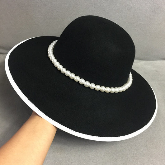 Sombrero Pescador Elegante con Perla y Flor - Estilo Vintage - Image 8