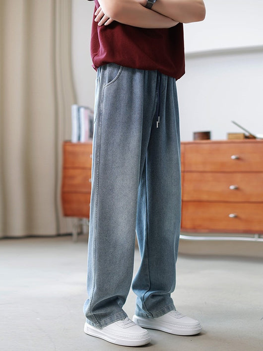 Pantalones Vaqueros Holgados de Pierna Ancha para Hombre - Image 7